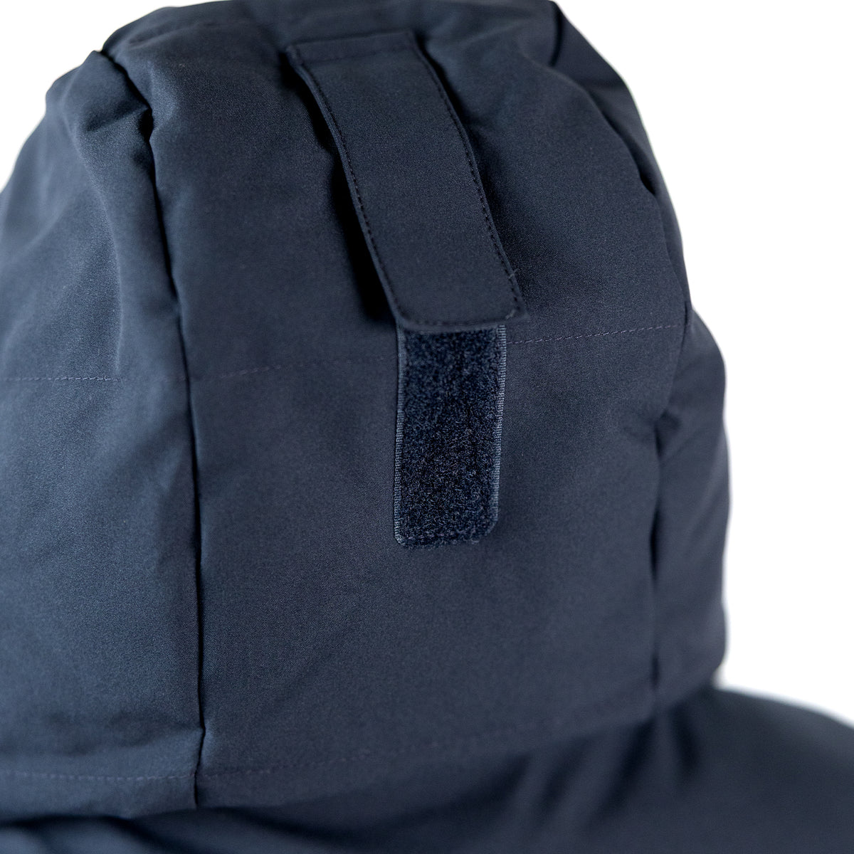 Damen Stepp-Parka "Holsteiner Equestrian", Detail Klett Kapuze