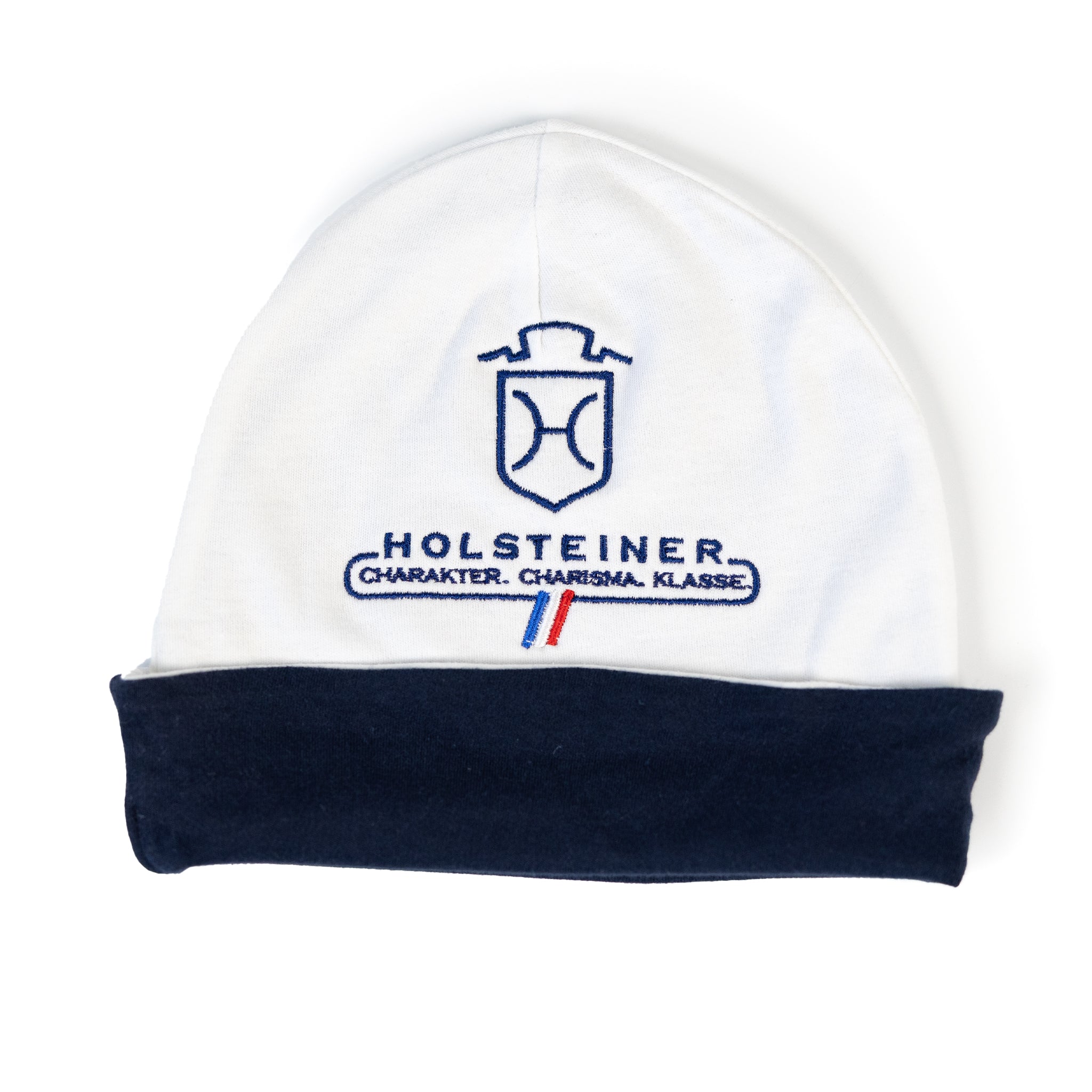 Baby Hat White/Dark Blue + White/Red