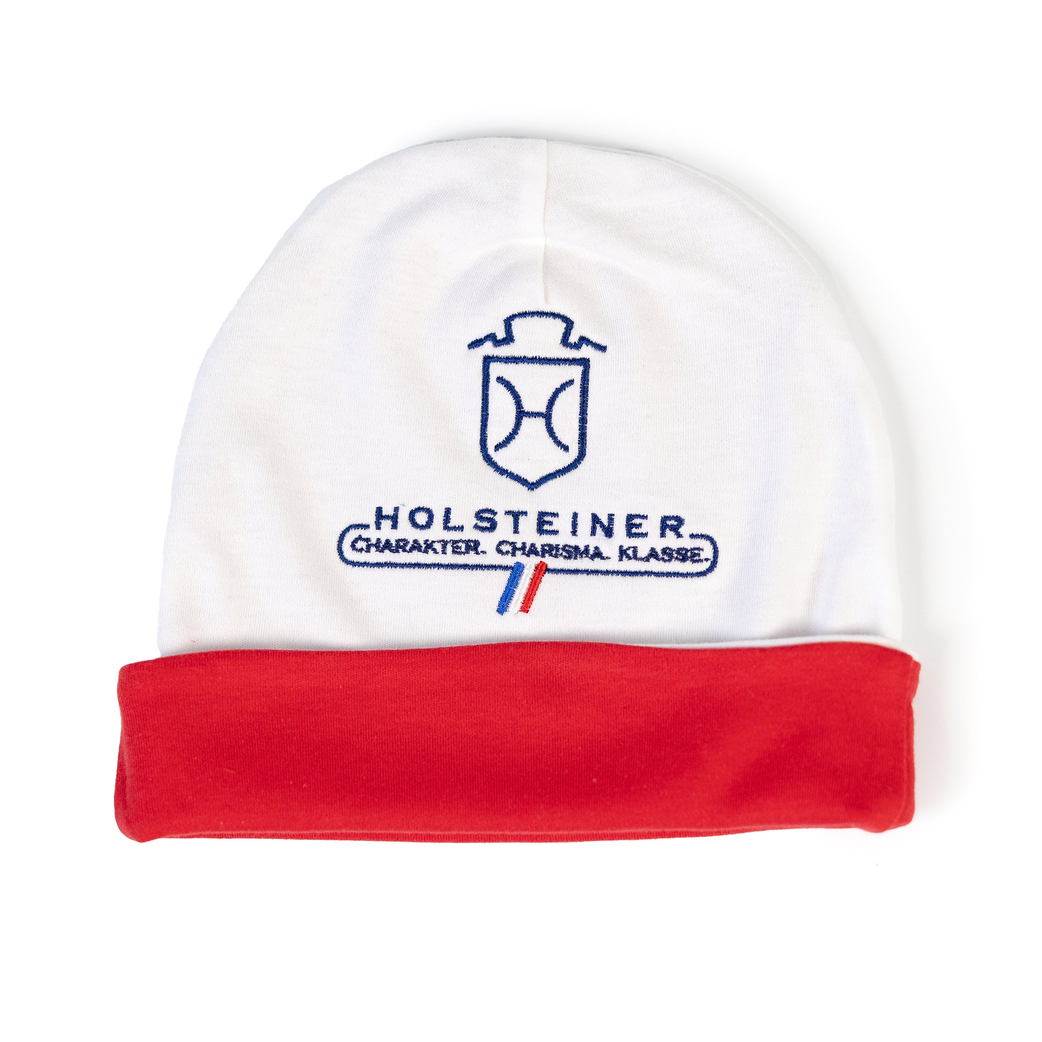 Baby Hat White/Dark Blue + White/Red
