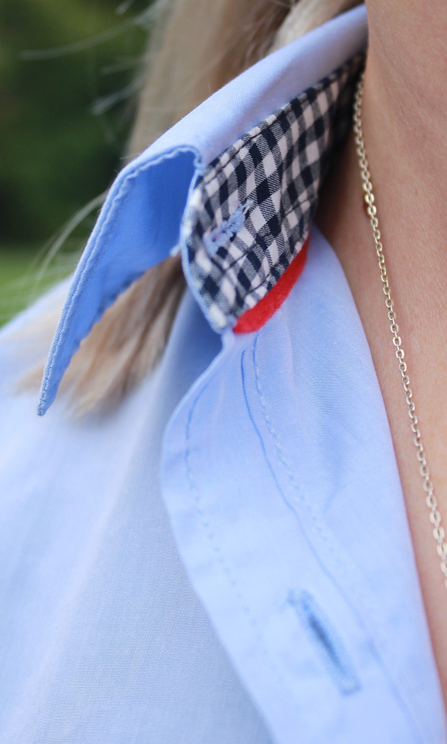 Damen Langarmbluse „Holstein Herringbone Classic“