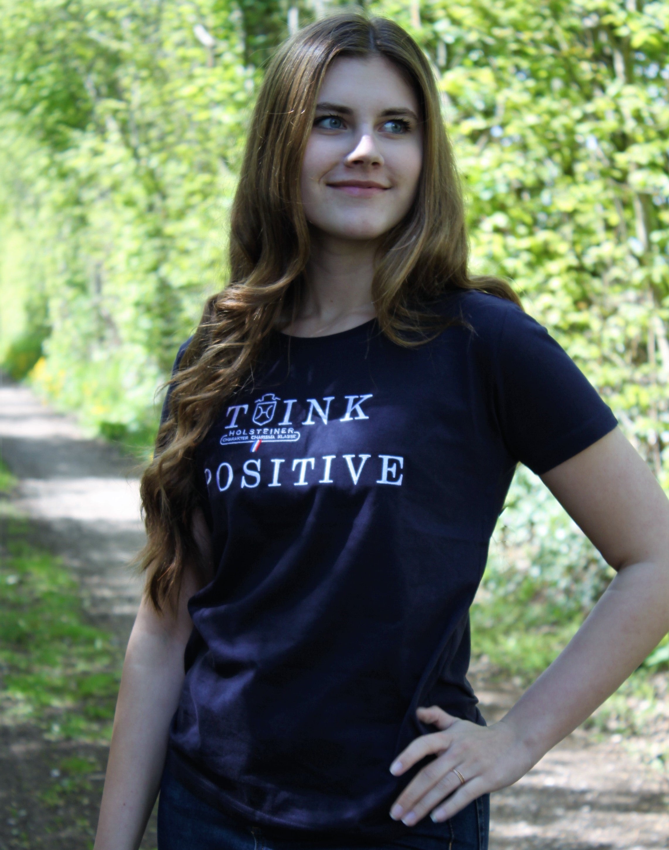 Damen Holsteiner Positive Vibes Shirt – Think Positive!