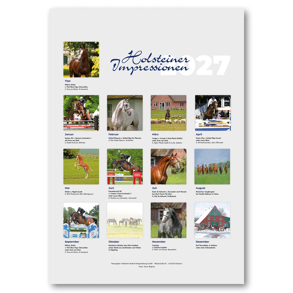 Holsteiner Impressionen - Kalender 2027