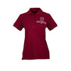 Poloshirt Vorführ-Poloshirt Dunkelrot mit Holsteiner-Emblem m. Schriftzug, Damen (3009 a)