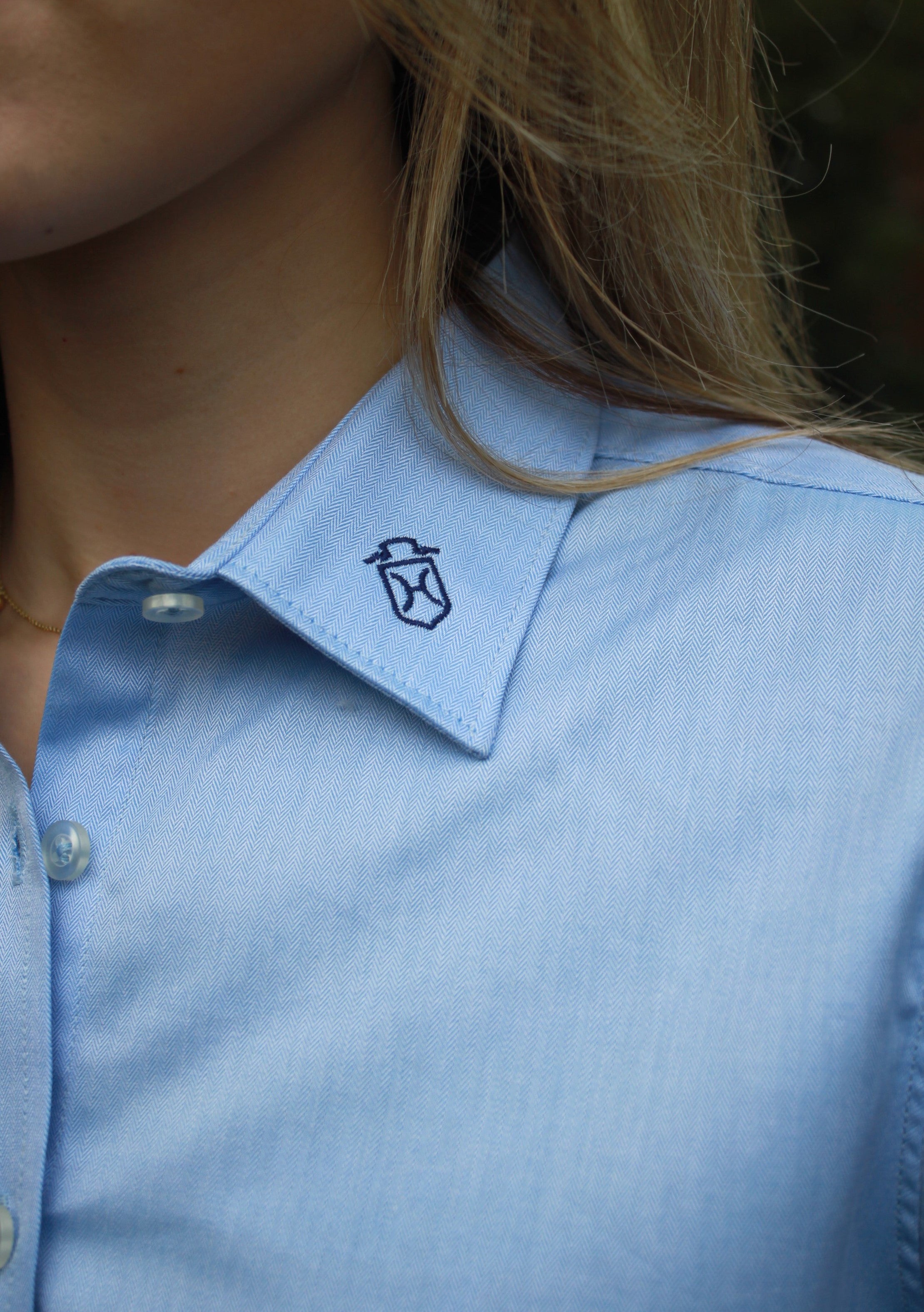 Damen Langarmbluse „Holstein Herringbone Classic“