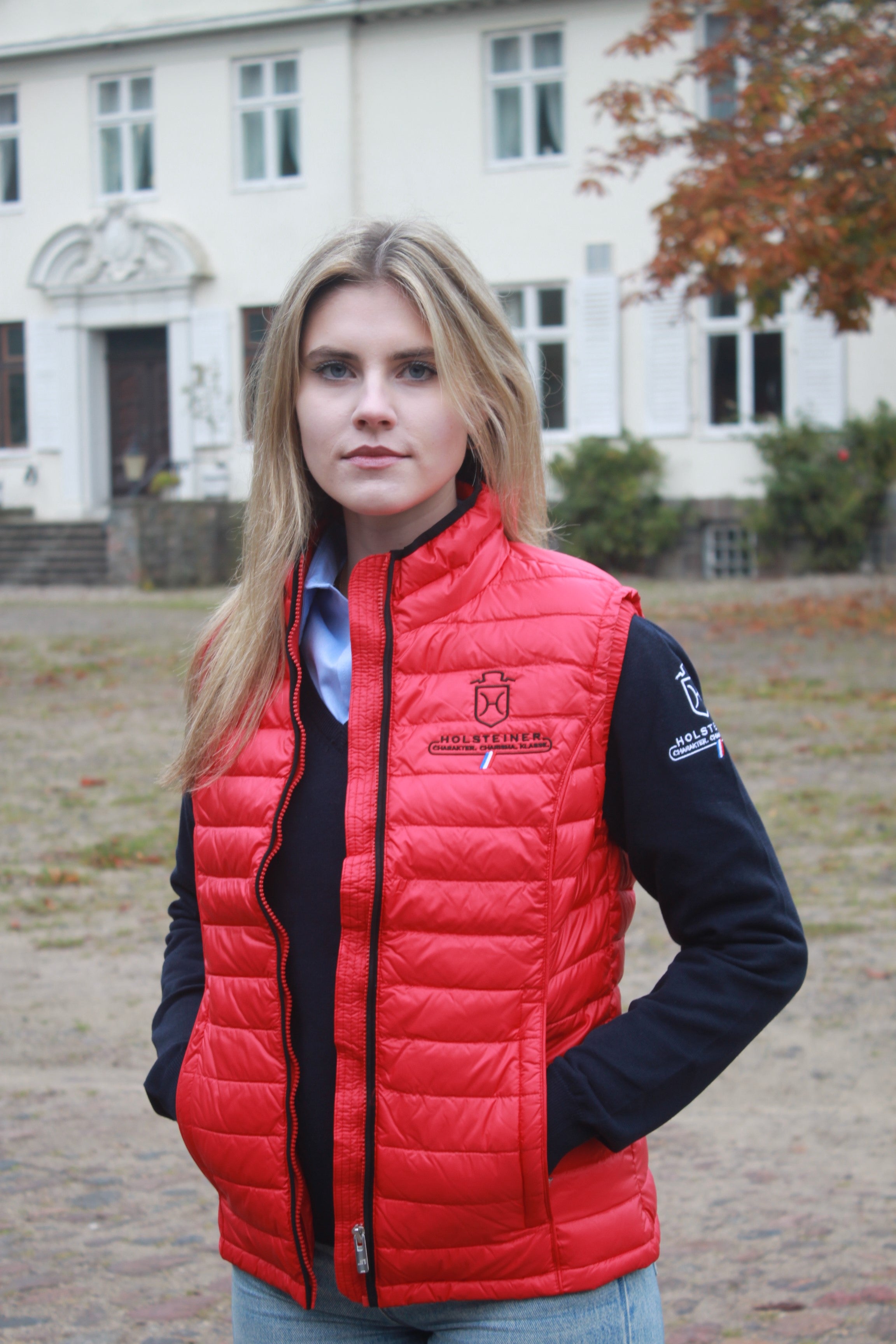 Damen Daunenweste „Holstein Color Flex“