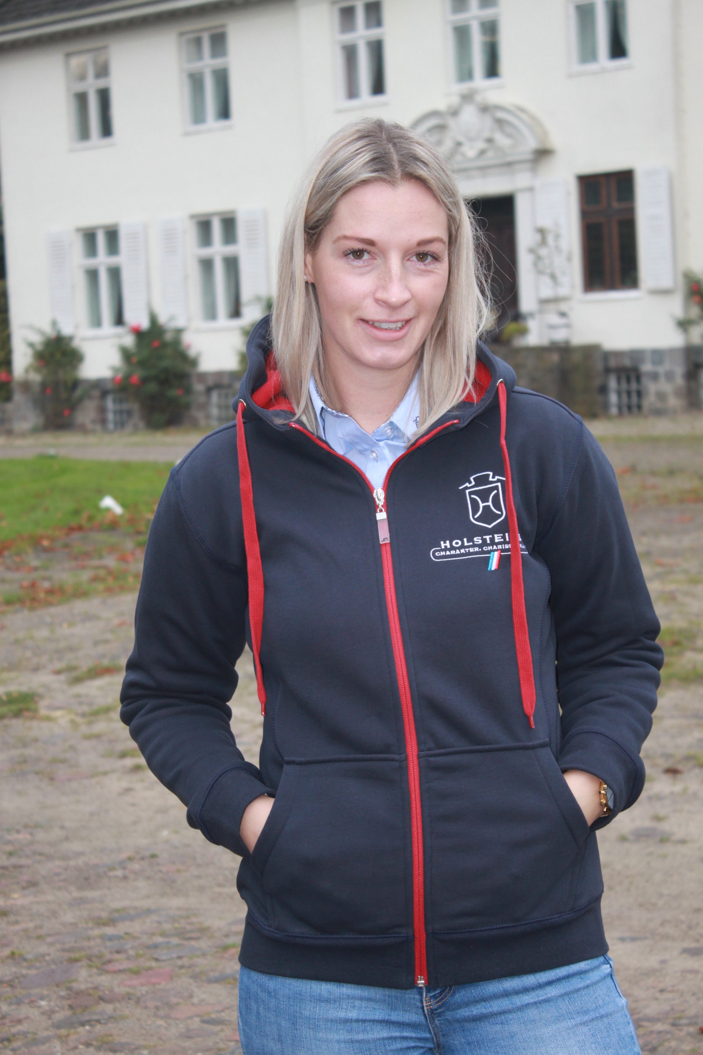 Unisex Sweatjacke "Holstein Contrast"