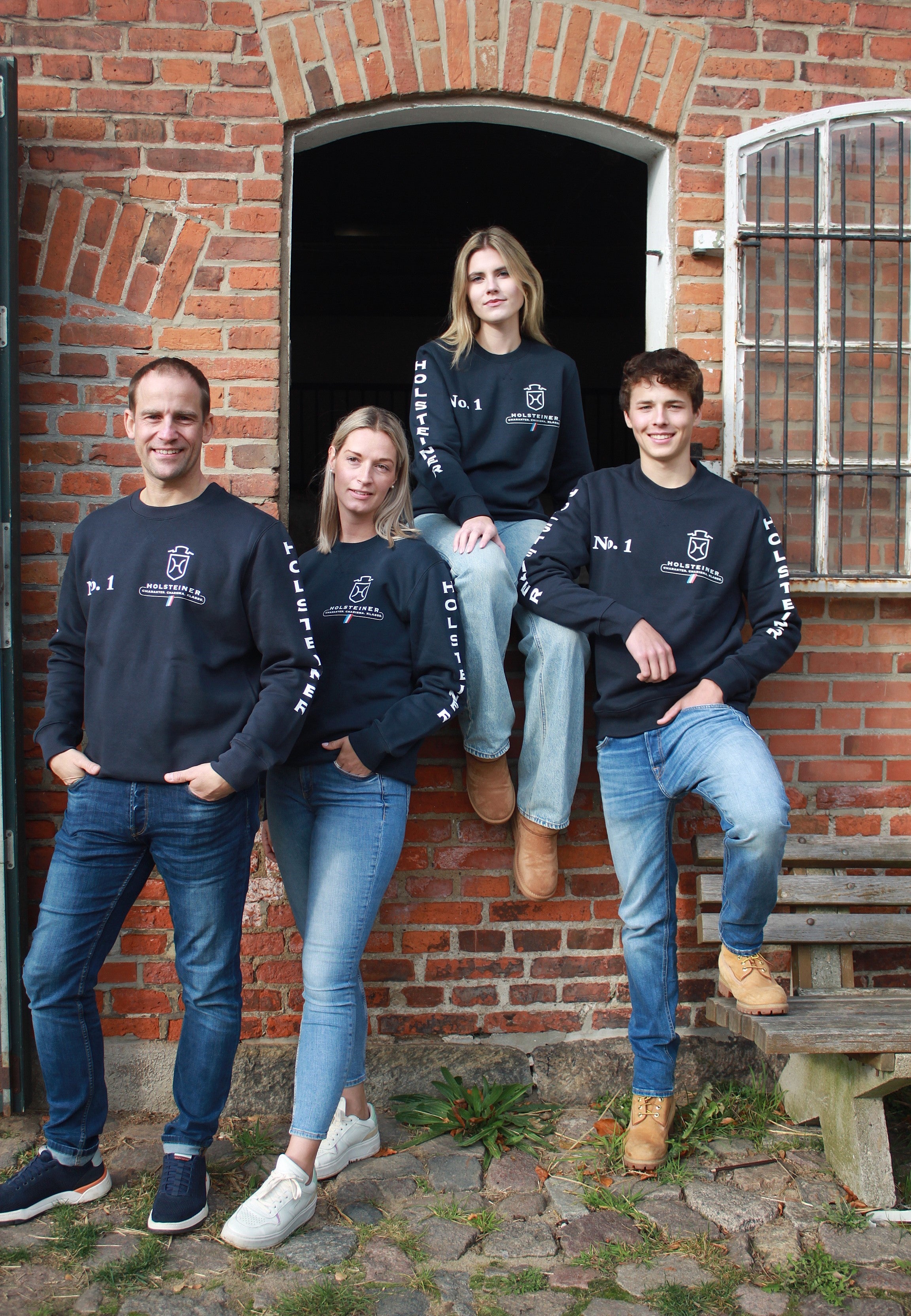 Holsteiner Sweatshirt, Rundhals, No. 1 Kariban Unisex