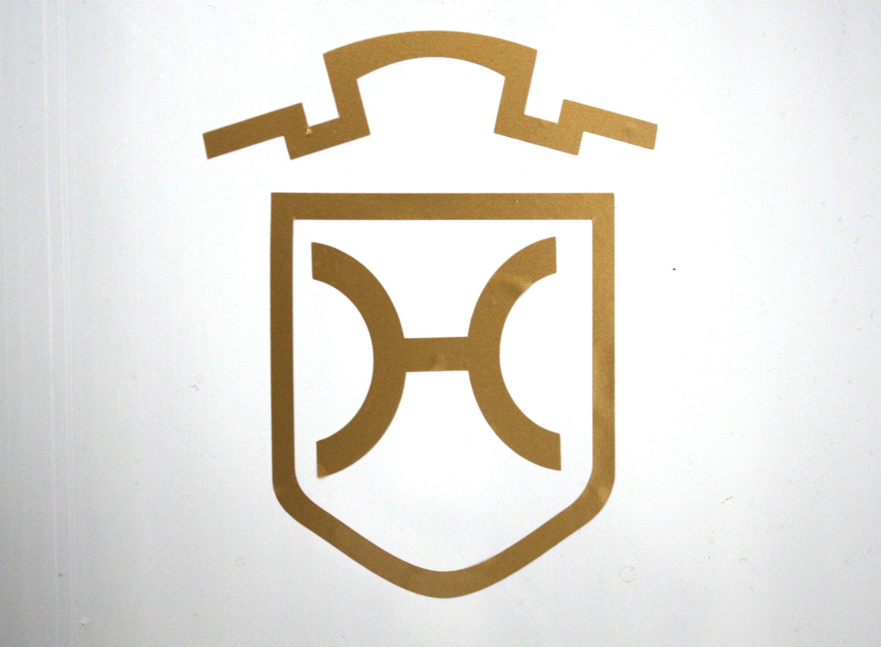 Holsteiner Brandzeichen - Aufkleber Schwarz, Weiß, Silber, Gold