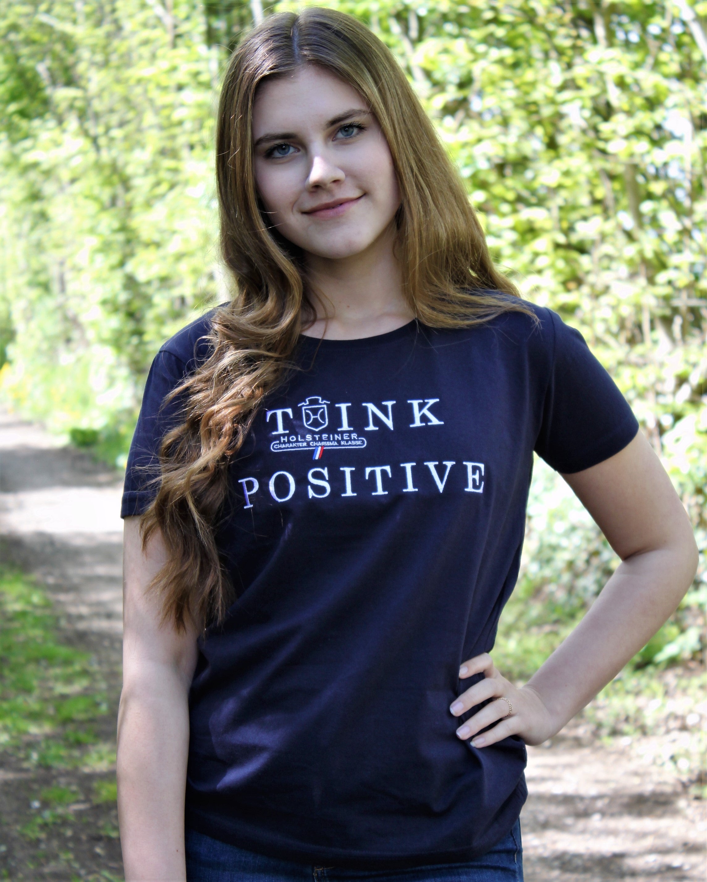 Damen Holsteiner Positive Vibes Shirt – Think Positive!