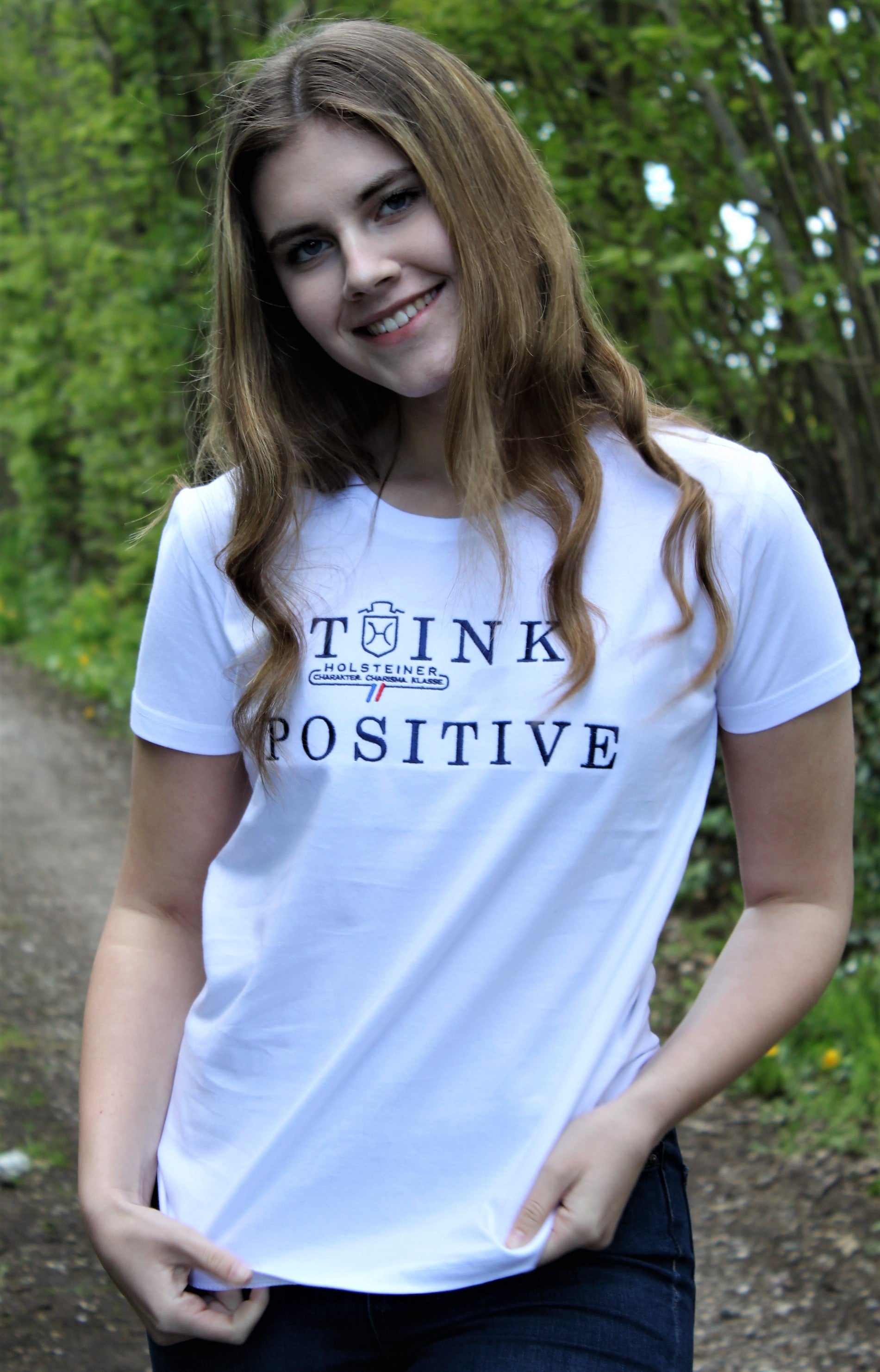 Damen Holsteiner Positive Vibes Shirt – Think Positive!