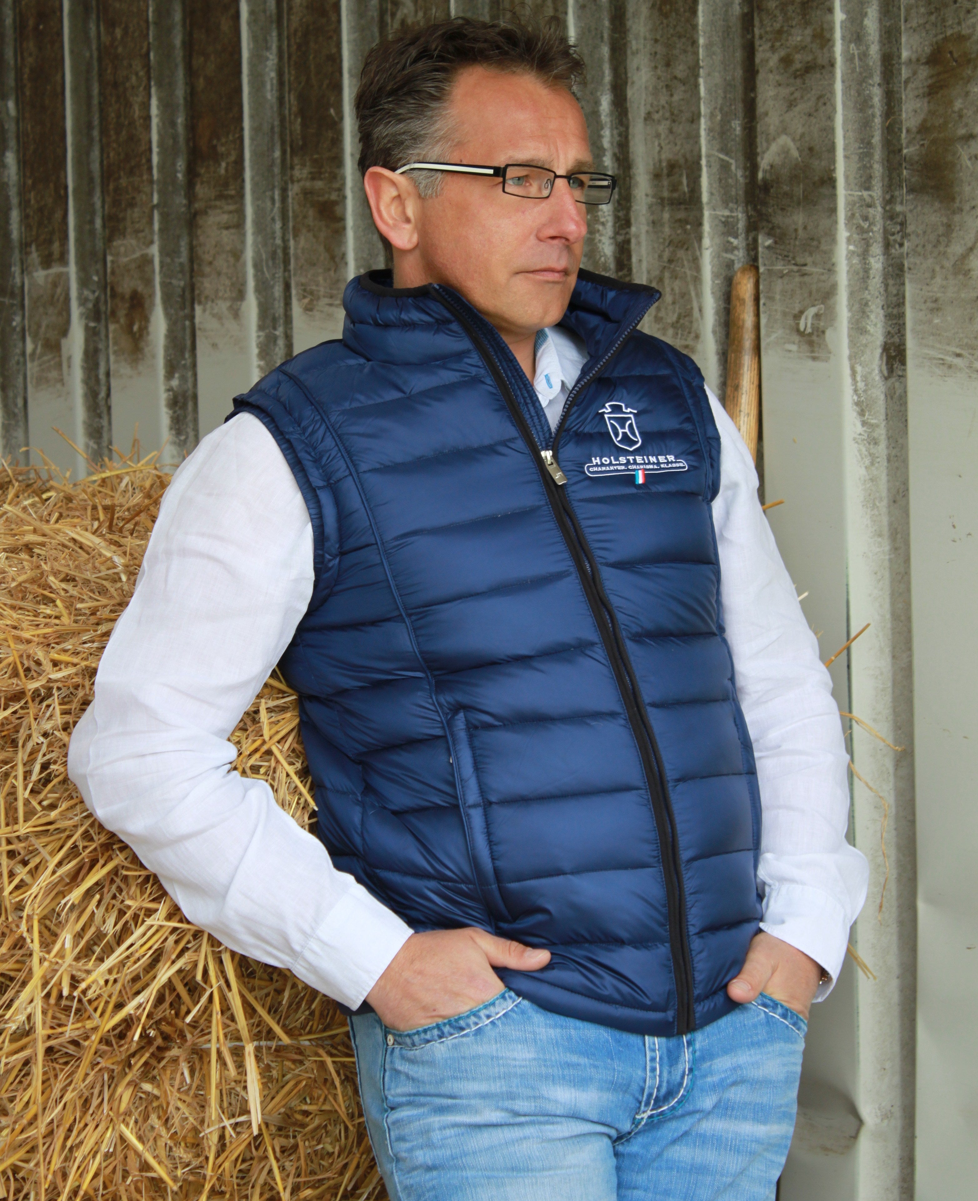 Herren Daunenweste "Holstein Color Flex"