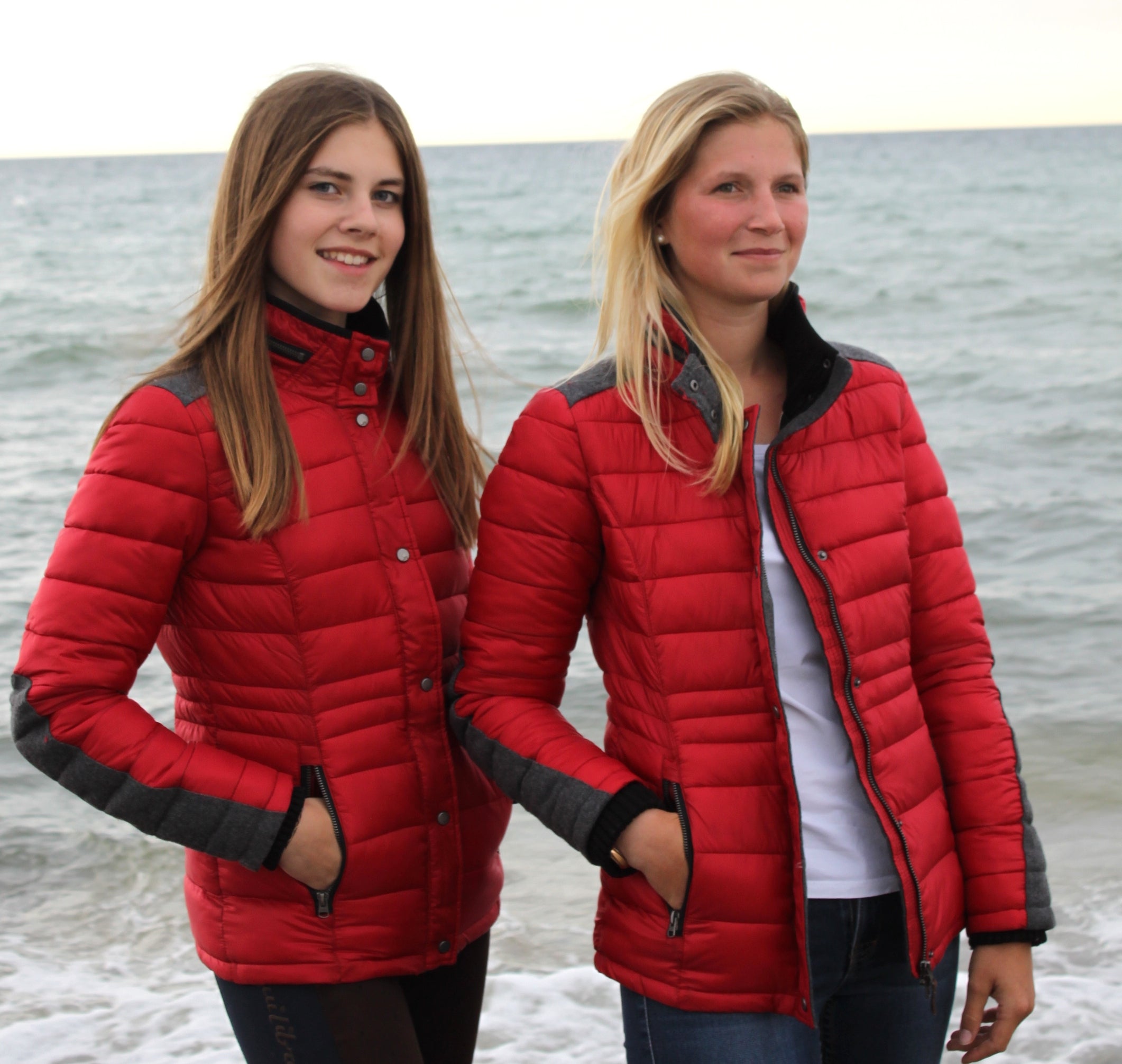 Damen Winterjacke mit Wollfilzbesatz