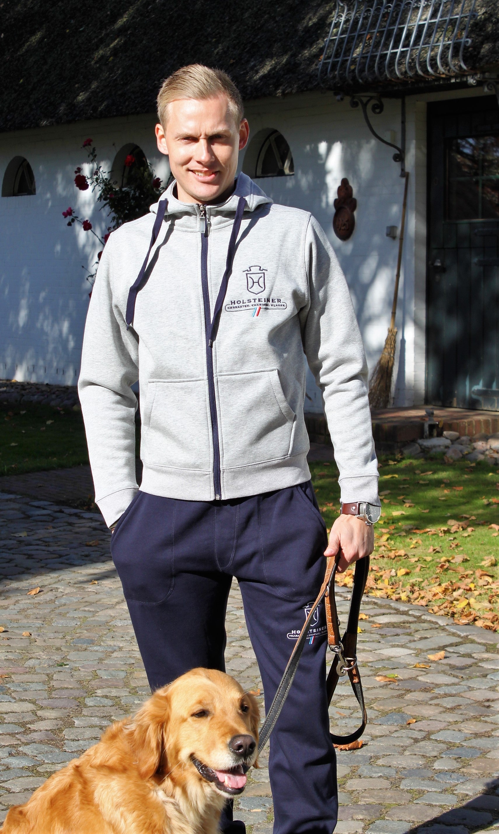 Unisex Sweatjacke "Holstein Contrast"