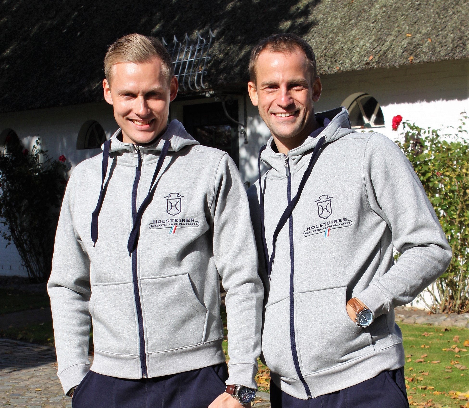 Unisex Sweatjacke "Holstein Contrast"