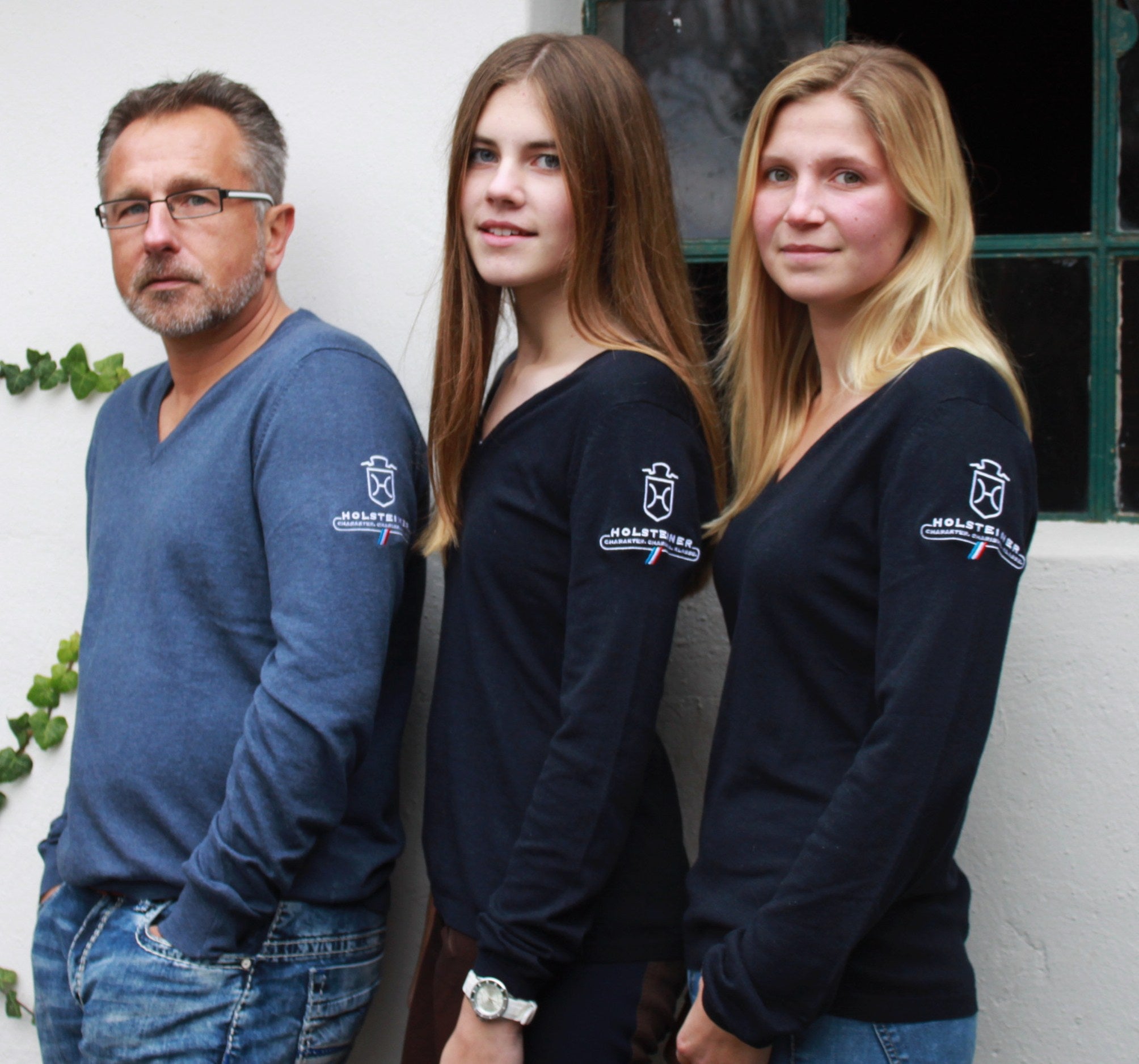 Herren Edel-Holsteiner Strickpullover, V-Neck